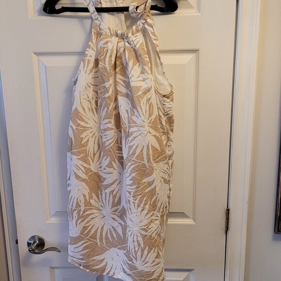 GAP Tie-Back Halter Dress Linen - Fully Lined Size 6 NWOT! - Picture 3 of 7